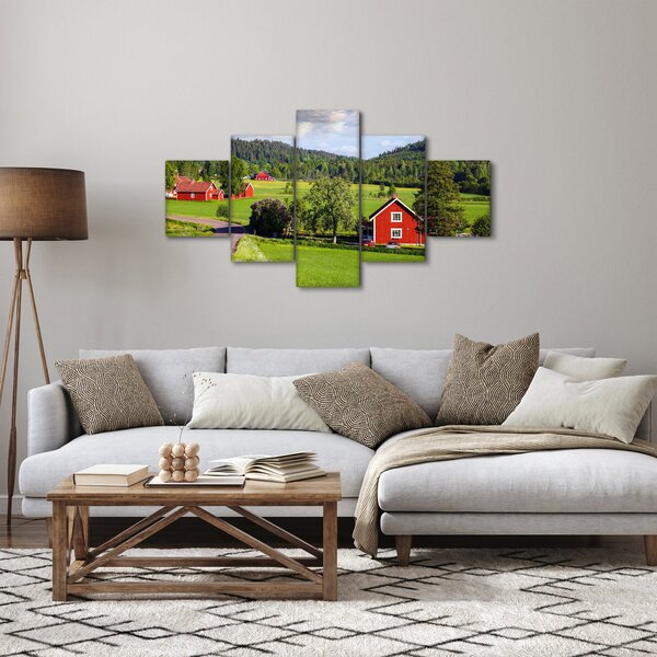 Obraz wsi (125x70 cm)