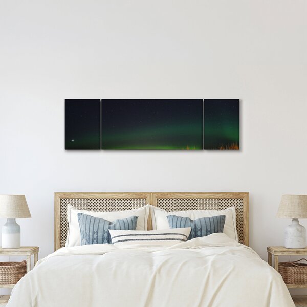 Obraz zorzy polarnej (170x50 cm)