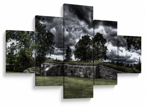 Obraz zachmurzonego nieba (125x70 cm)