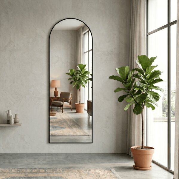 Lustro LINEA CAPSULE 70x50cm Czarny