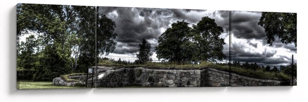 Obraz zachmurzonego nieba (170x50 cm)