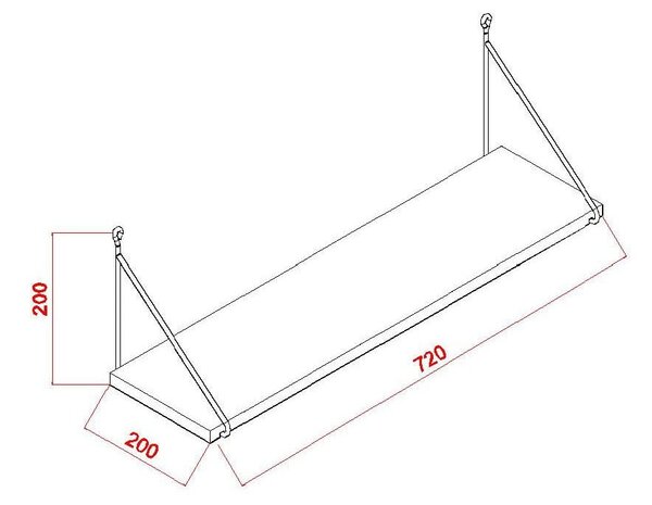 Biała półka Armoni – Kalune Design