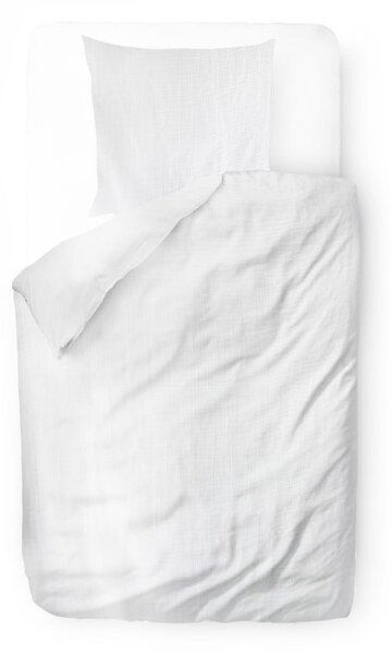 Biała muślinowa pościel jednoosobowa 140x200 cm Plain Muslin – Butter Kings