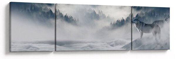 Obraz wilków (170x50 cm)