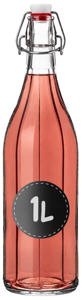Szklana butelka z korkiem Tore 1000 ml