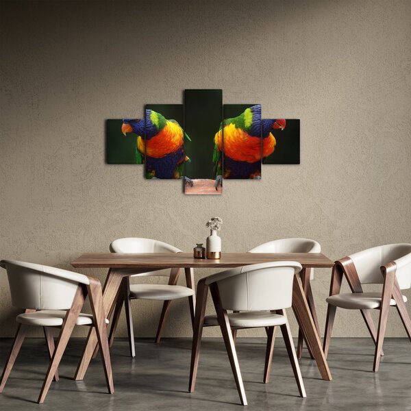 Obraz papug (125x70 cm)