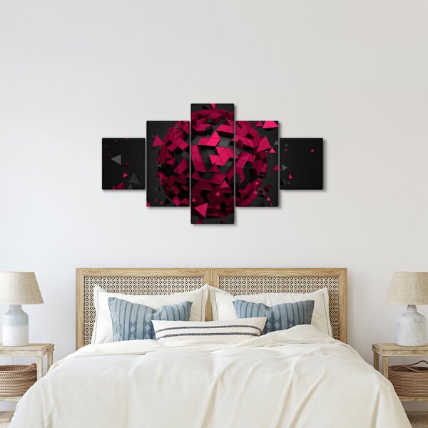 Obraz abstrakcji 3D (125x70 cm)