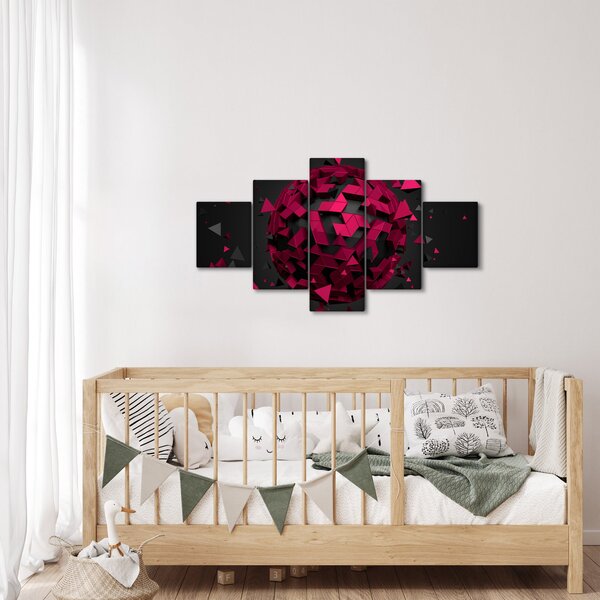 Obraz abstrakcji 3D (125x70 cm)