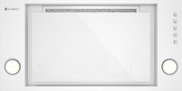 Okap GLOBALO Desolero 60.3 BiaÅy/biaÅe szkÅo 525m3/h 66dB klasa B