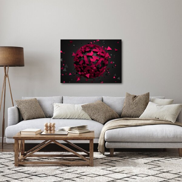 Obraz abstrakcji 3D (70x50 cm)