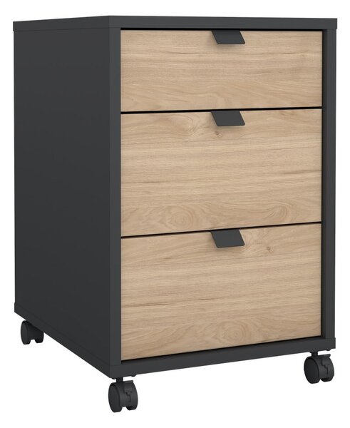 Antracytowo-naturalna szafka w dekorze dębu 41x61 cm Sign – Tvilum