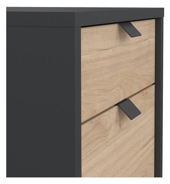 Antracytowo-naturalna szafka w dekorze dębu 41x61 cm Sign – Tvilum