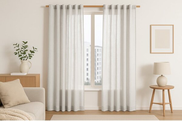 Kremowa zasłona 140x270 cm Valeta – Restilo