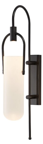 Balde - Kinkiet 65 cm E27 Cylindryczny Elegancki Nowoczesny Czarny
