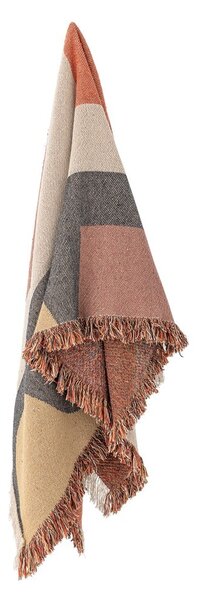 Brązowy koc z bawełny z recyklingu 130x160 cm Arni – Bloomingville