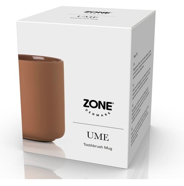 Pomarańczowy kamionkowy kubek na szczoteczki do zębów Ume – Zone