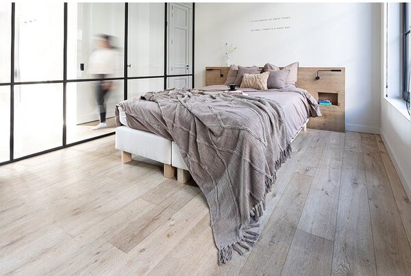 Jasnobrązowa bawełniana narzuta na łóżko dwuosobowe 250x260 cm Sahara – Tiseco Home Studio