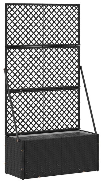 Osłona do treli ogrodowej Czarny 70 x 30 x 135 cm Metal