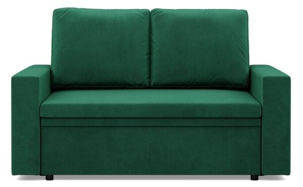 Sofa dwuosobowa, BLOM, velvet, 148x87x90 cm, butelkowa zieleÅ | TYLETEGOTU