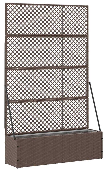 Osłona do treli ogrodowej Brązowy 105 x 30 x 170 cm Metal