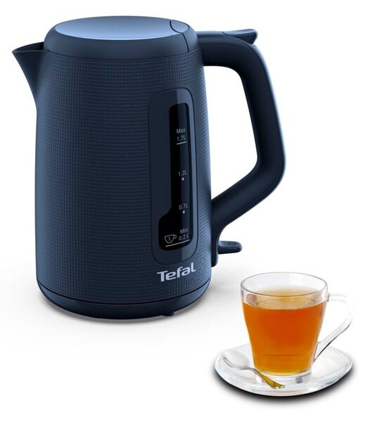 Ciemnoniebieski plastikowy czajnik elektryczny 1,7 l KO2M0410 – Tefal