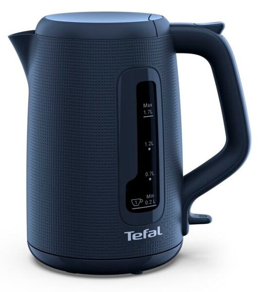 Ciemnoniebieski plastikowy czajnik elektryczny 1,7 l KO2M0410 – Tefal