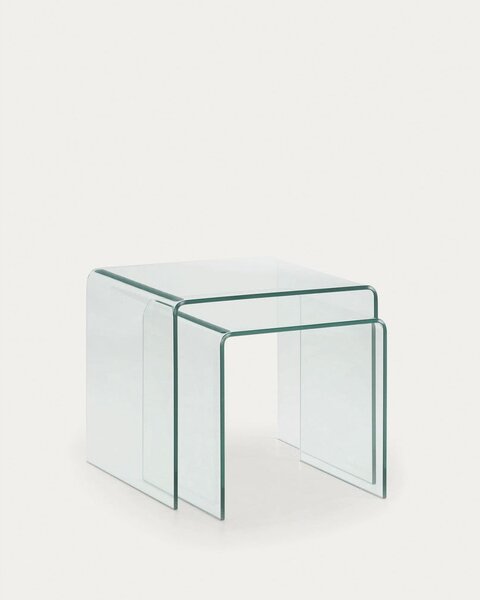 Szklane stoliki zestaw 2 szt. 50x50 cm Burano – Kave Home