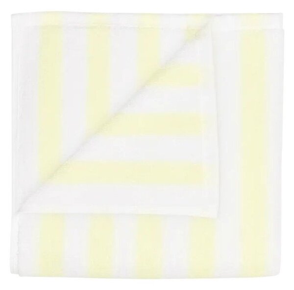 Jasnożółto-białe ręczniki z bawełny organicznej frotte zestaw 2 szt. 30x50 cm Arto – Blomus