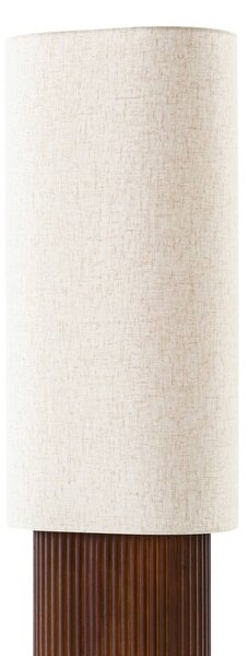 Lampa stojąca Kimiko Lindby, ciemne drewno, salon / jadalnia, drewno, skandynawski