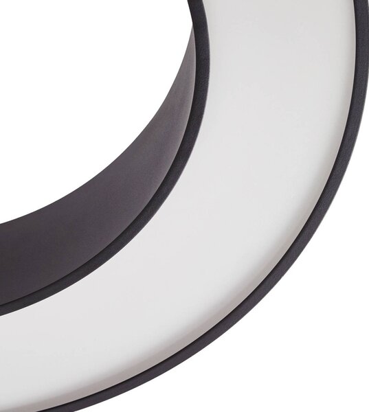 Lampa sufitowa LED Sharelyn Arcchio, możliwość ściemniania, czarny, kuchnia, aluminium, nowoczesny