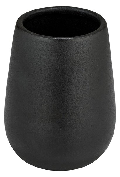 Czarny ceramiczny kubek na szczoteczki do zębów Nerno – Wenko