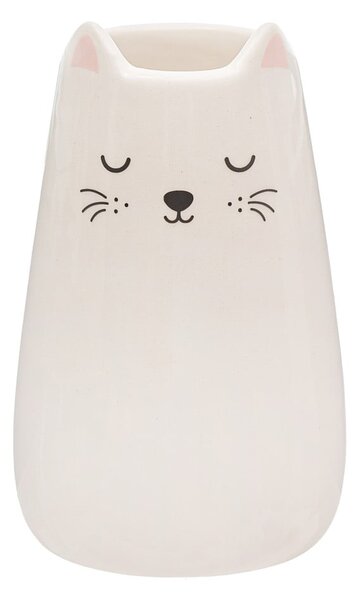 Kremowy wazon z dolomitu (wysokość 10,5 cm) Cat – Sass & Belle