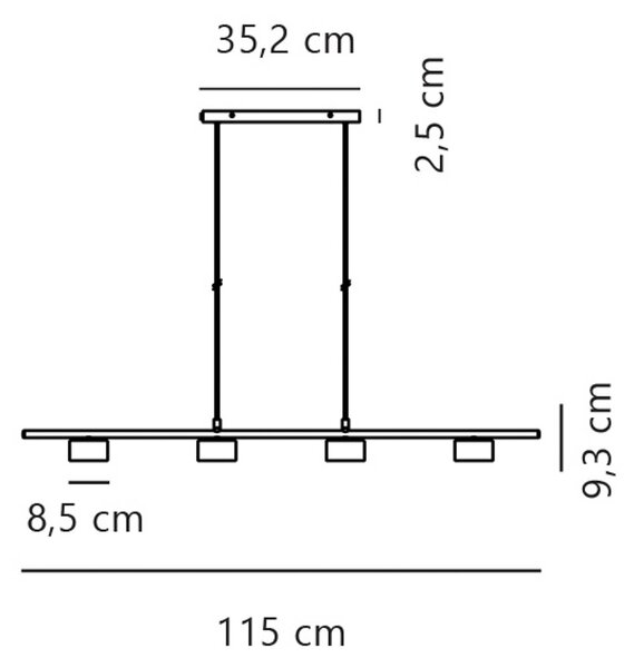 Nordlux Lampa wisząca Clyde, możliwość ściemniania, czarny, salon / jadalnia, metal, nowoczesny