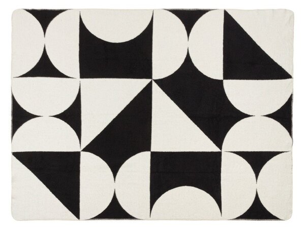 Czarno-kremowy koc 150x200 cm Tul – noo.ma