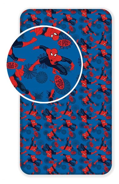 Dziecięce bawełniane prześcieradło Jerry Fabrics Spiderman, 90x200 cm