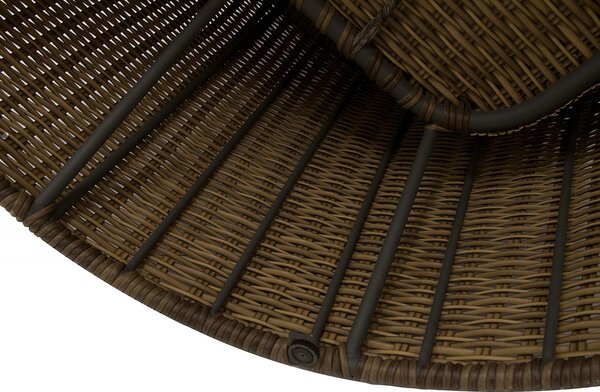 Rattanowy zestaw modułowy BORNEO LUXURY dla 8 osób (brązowy)