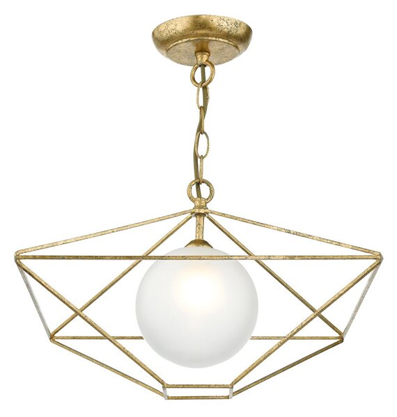 Lampa wisząca Orsini - złota, szklana kula