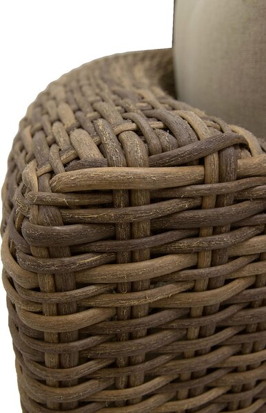 Rattanowy zestaw modułowy BORNEO LUXURY dla 8 osób (brązowy)