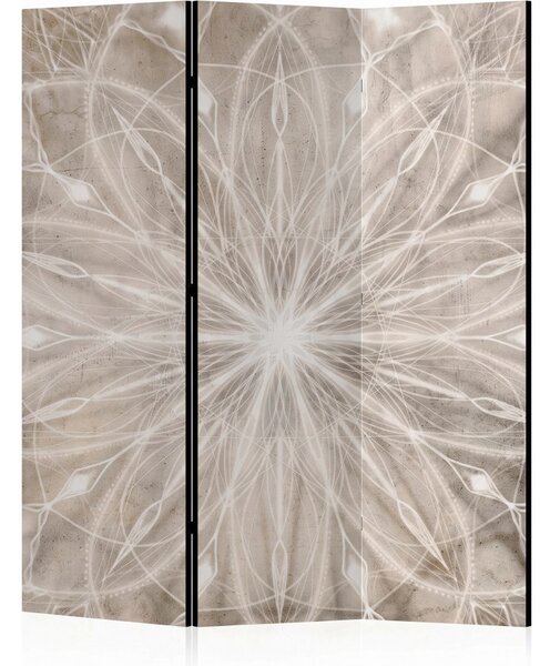 Parawan pokojowy 3-częściowy 135x172 Dwustronny dekoracyjny industrialny zen Szary Mandala Betonowa