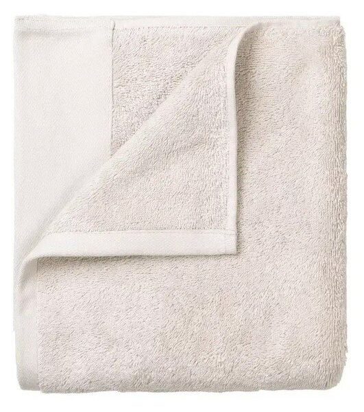 Kremowe ręczniki z bawełny organicznej frotte zestaw 2 szt. 30x50 cm Riva – Blomus