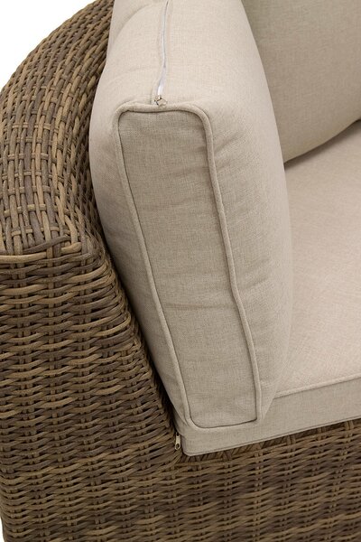 Rattanowy zestaw modułowy BORNEO LUXURY dla 8 osób (brązowy)