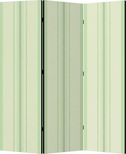 Parawan pokojowy 3-częściowy 135x172 Dwustronny dekoracyjny minimalistyczny Miętowe Pionowe Pasy