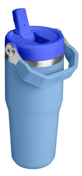 Niebieski termos ze stali nierdzewnej 410 ml IceFlow™ Flip Straw 2.0 Tumbler Blue Sky – Stanley