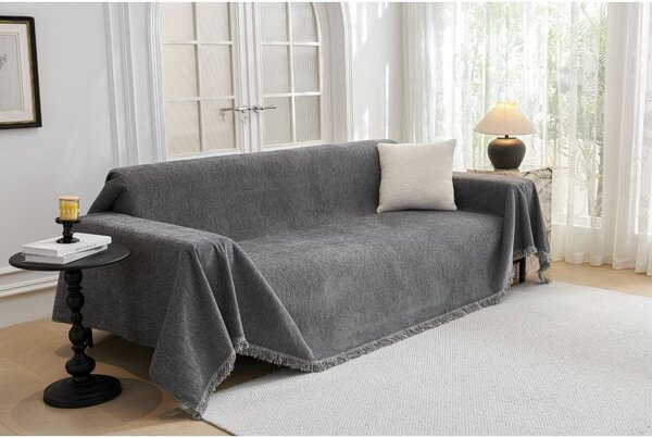 Ciemnoszary pokrowiec na fotel 70 cm Talo – Filumi