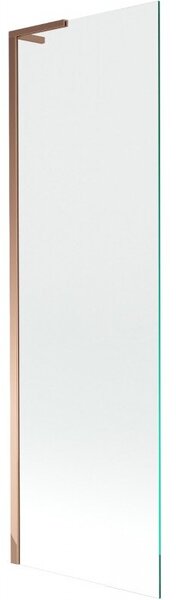 Mexen Next L parawan nawannowy 1-skrzydłowy 60 x 150 cm, transparent, różowe złoto - 895-060-000-03-00-60