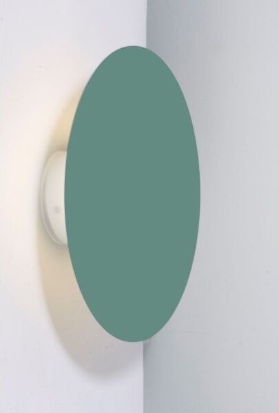 Zielony kinkiet Holar - nowoczesny, okrągły