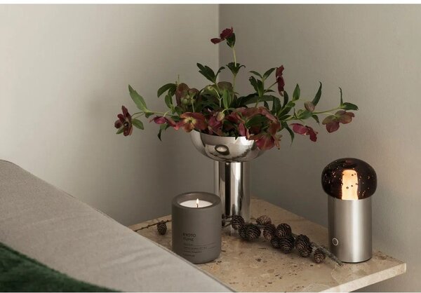 Wazon ze stali nierdzewnej w kolorze srebra (wysokość 21 cm) Miyabi – Blomus
