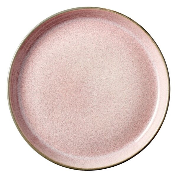 Różowy/szary kamionkowy talerz deserowy ø 17 cm Gastro Grey/Light Pink – Bitz