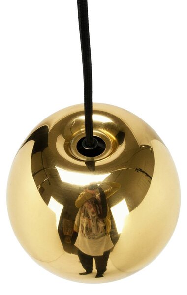 Tom Dixon Lampa wisząca designerska Void mini, możliwość ściemniania, mosiężny / złoty, salon / jadalnia, mosiądz, design