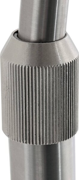 Steinhauer Lampa łukowa - lampa stojąca Ringlux, możliwość ściemniania, aluminiowy / szary / cynkowy, salon / jadalnia, metal, nowoczesny